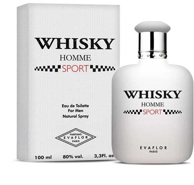 EVAFLOR WHISKY tualetinis vanduo vyrams "Sport", 100 ml
