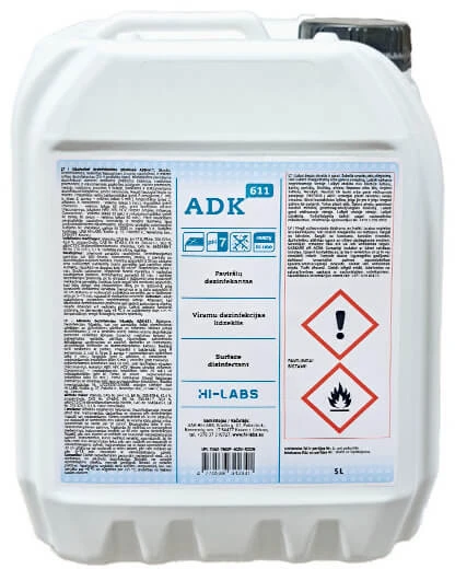Higeja Hi Labs Skystas paviršių dezinfekantas ADK 611 5L