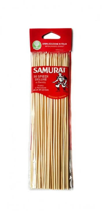 Iešmeliai bambukiniai Samurai 25cm, 50vnt