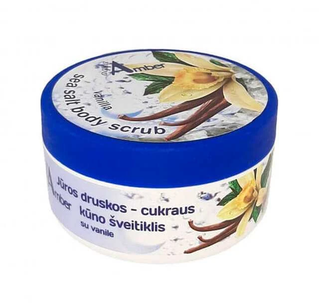 Jūros druskos šveitiklis Aqua Amber Vanilė 300g