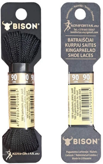 Komfortas Batraiščiai platūs juodos spalvos 90cm