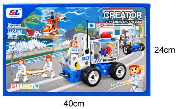 Konstruktorius CREATOR 6IN1 (117PCS)