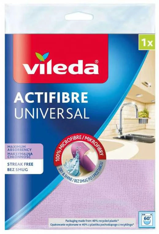 Mikropluošto šluostė VILEDA ACTIFIBRE 29x29cm, 1vnt