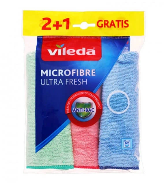 Vileda Ultra Fresh mikropluošto šluostės  2+1vnt