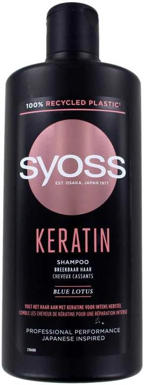 Syoss Keratino šampūnas garbanotiems ir sausiems plaukams 440ml