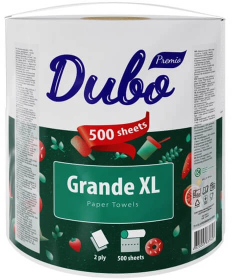 Popieriniai rankšluosčiai Divo Grande XL 500 lapelių, 2 sluoksniai