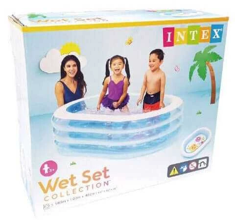 Pripučiamas baseinas INTEX My Sea Friends Pool 163x107x46cm