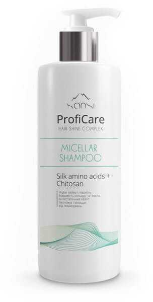 Sansi Proficare Micelinis plaukų šampūnas Sansi Silk Amino Acids + Chitosan dažytiems plaukams 400g