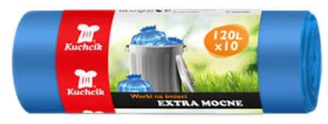 Kuchcik Šiukšlių maišai, 120l/10vnt., 30 mikronų