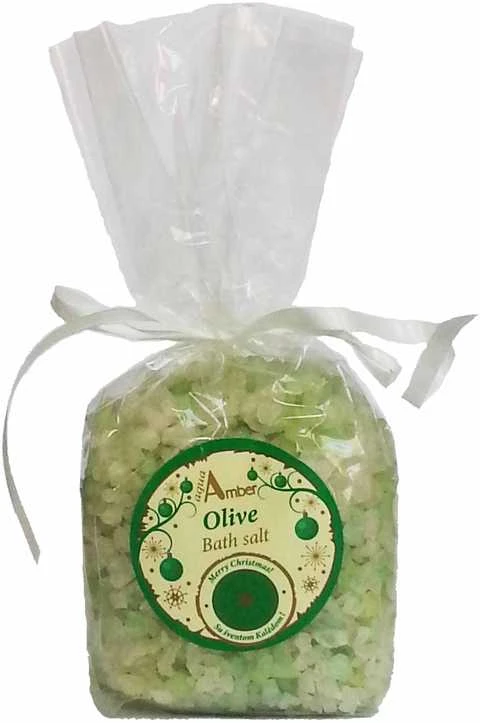 Šventinė druska voniai Aqua Amber Alyvuogė 300g
