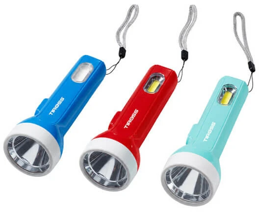 TIROSS BATERIJA MAISTOMAS 1 W LED 70 lm + COB LED 80 lm žibintuvėlis