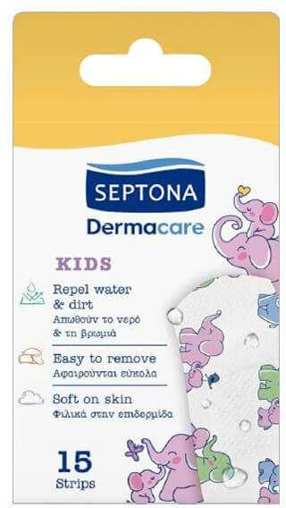 Vaikiški vandeniui atsparūs pleistrai Septona 15vnt