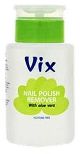 VIX nagų lako valiklis ALOE be acetono, su pompa 180ml