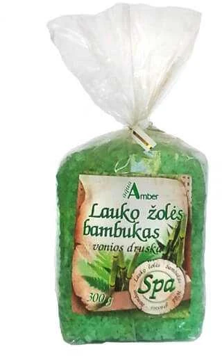 Vonios druska Aqua Amber SPA Bambukas / Laukų žolės 300g