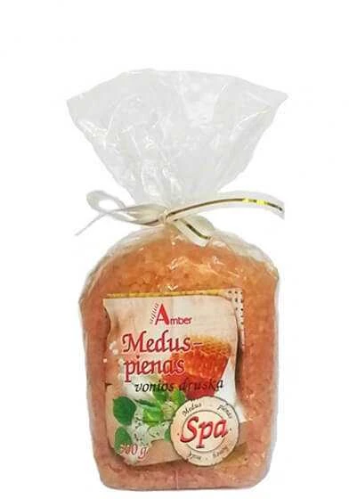 Vonios druska Aqua Amber SPA Medus / Pienas 300g