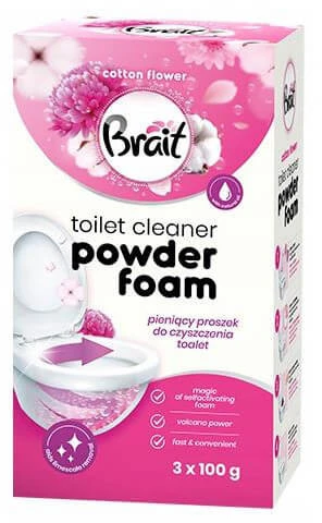 WC valymo milteliai BRAIT Cotton Flower 3x100g