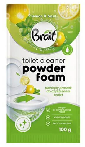 WC valymo milteliai BRAIT Lemon & Basil 100g