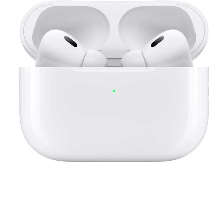 Ausinės Apple AirPods Pro (2 kartos) su "MagSafe" dėklu (USB-C), baltos spalvos