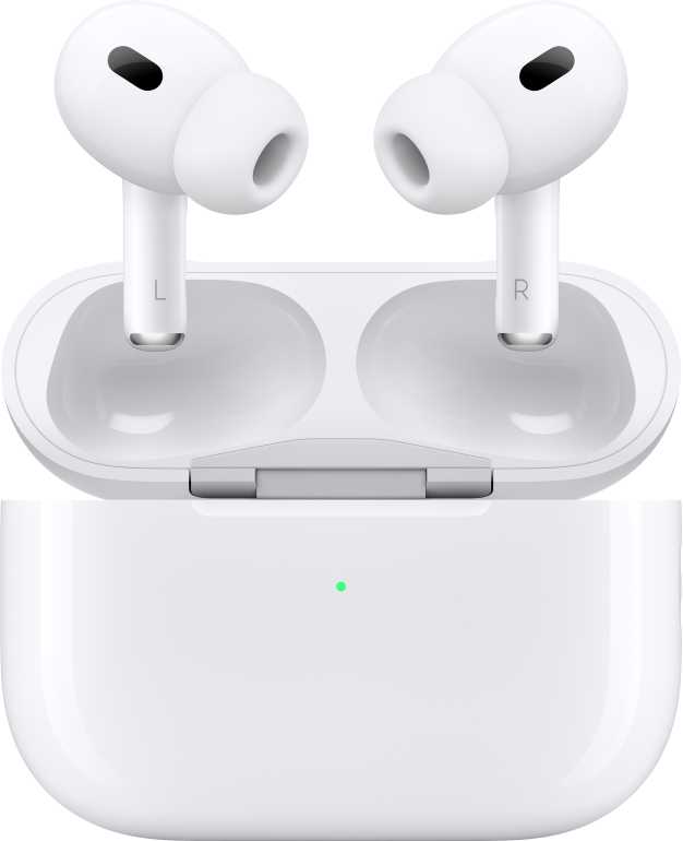 Ausinės Apple AirPods Pro (2 kartos) su "MagSafe" dėklu (USB-C), baltos spalvos