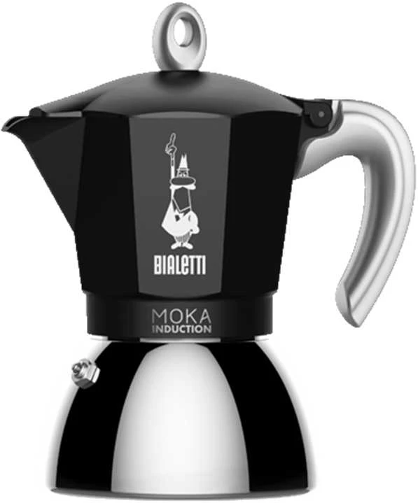 Moka kavinukas Bialetti Moka Induction Juodas 4 cups