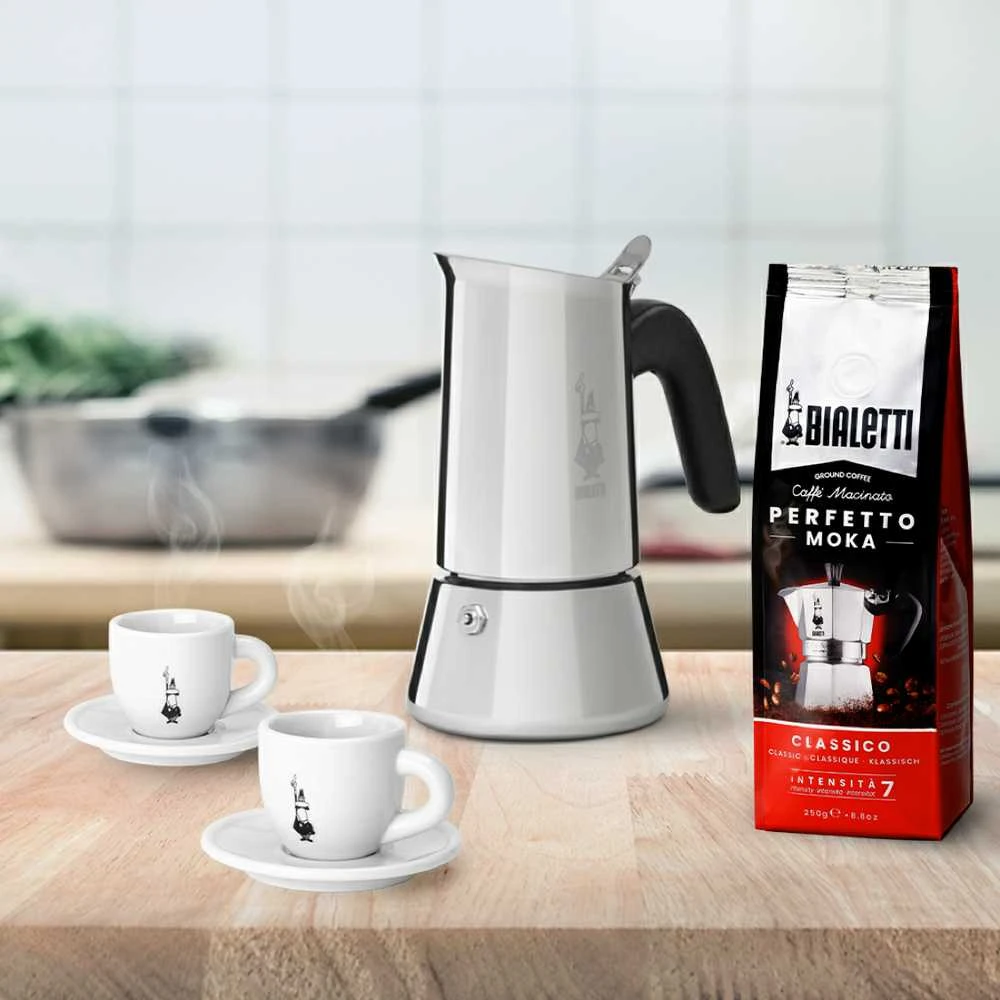 Bialetti Venus box Moka kavinukas 0.2 L Sidabrinis