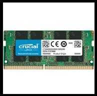 Nešiojamo kompiuterio atmintis Actina „Crucial“ 16 GB, DDR4, 3200 MHz, nešiojamasis kompiuteris, registruotas Nr., ECC Nr.