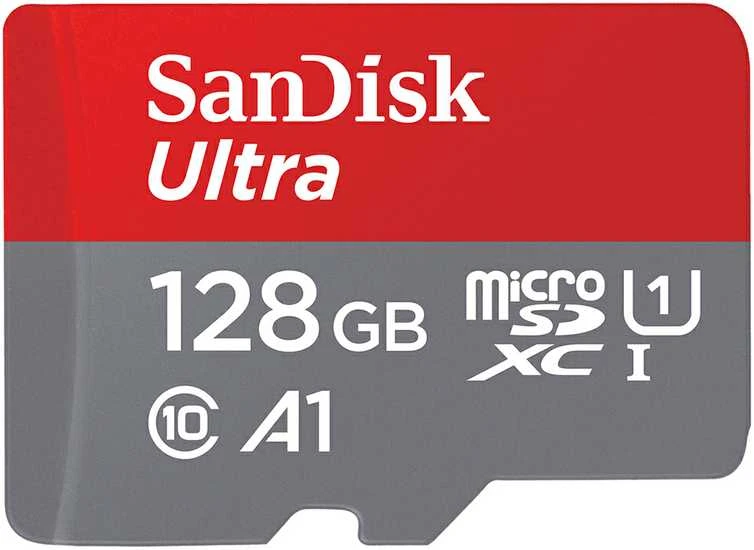Atminties kortelė SanDisk Ultra Micro SDXC UHS-I Class 10, 128 GB