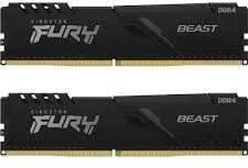 RAM KINGSTON 32GB 3200MHz DDR4 CL16 DIMM rinkinys iš 2 FURY Beast Juodas