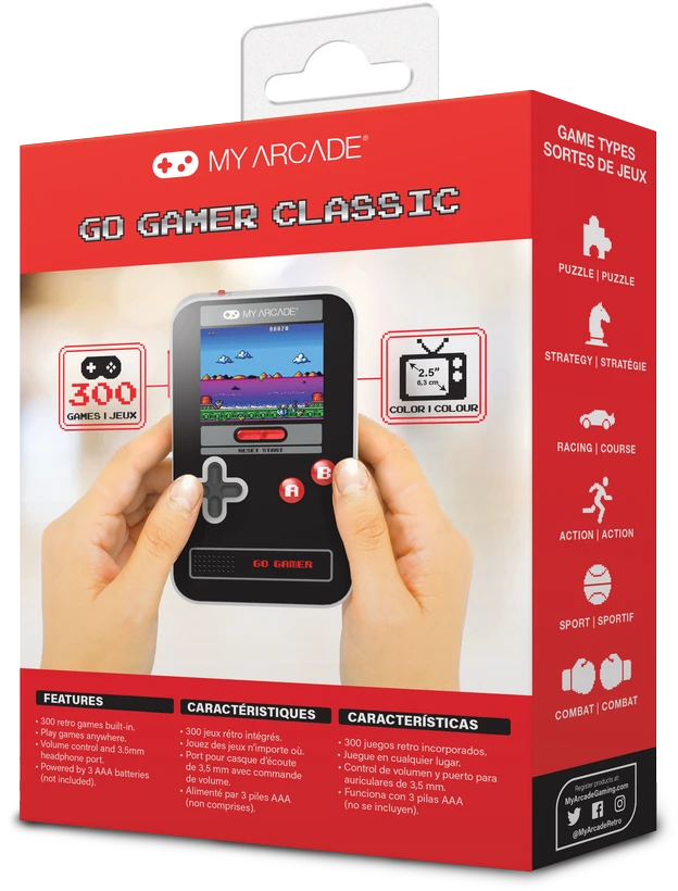 MY ARCADE Mano Arcade Go Gamer Classic 300 Žaidimų
