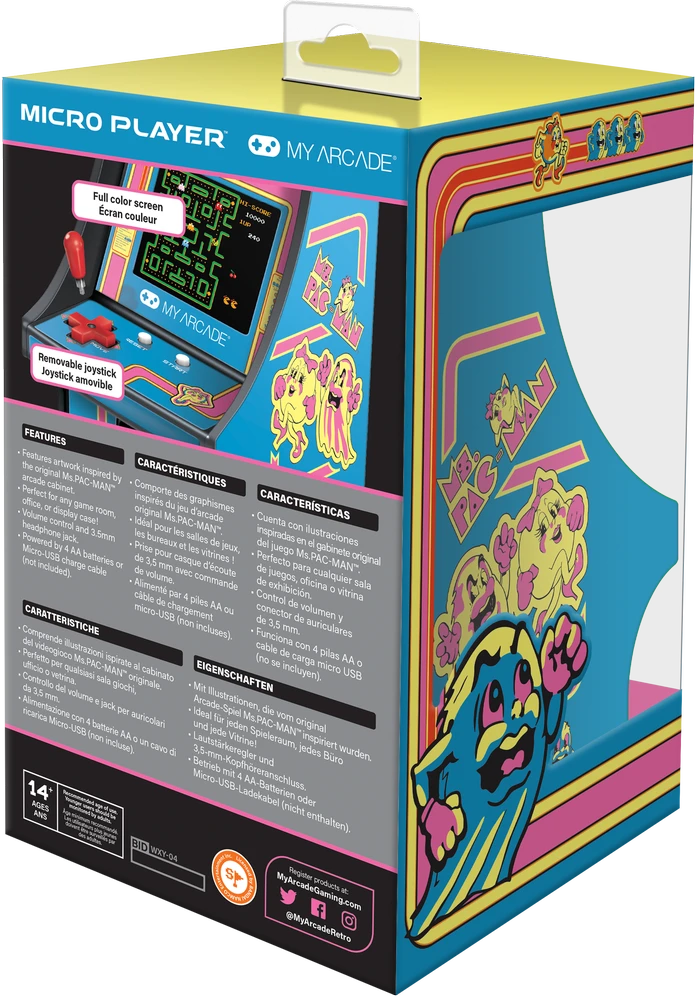 MY ARCADE Žaidimų Konsolė Player Ms Pacman 6.75"