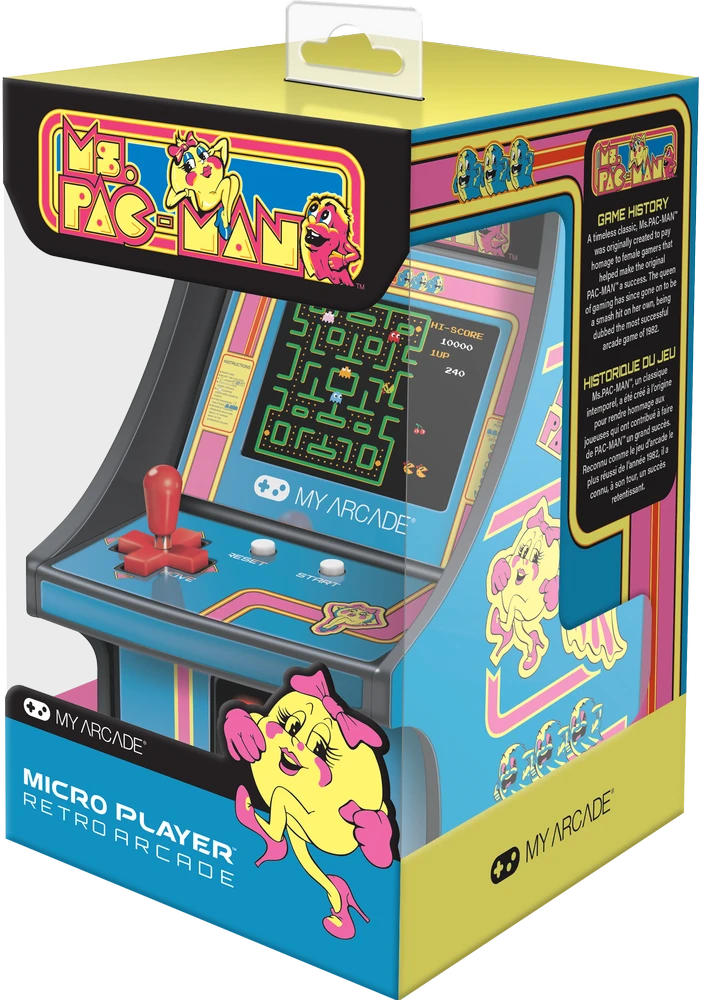 MY ARCADE Žaidimų Konsolė Player Ms Pacman 6.75"