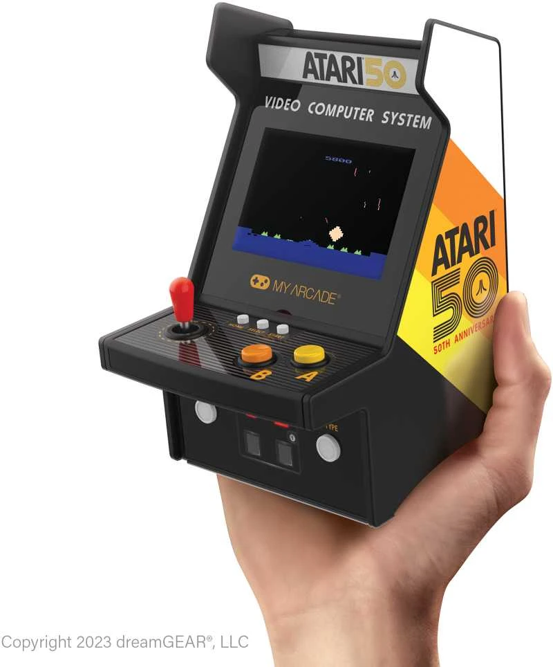 MY ARCADE Mano Arkadinis Mikro Grotuvas Pro Atari 100 Žaidimų 6,75"