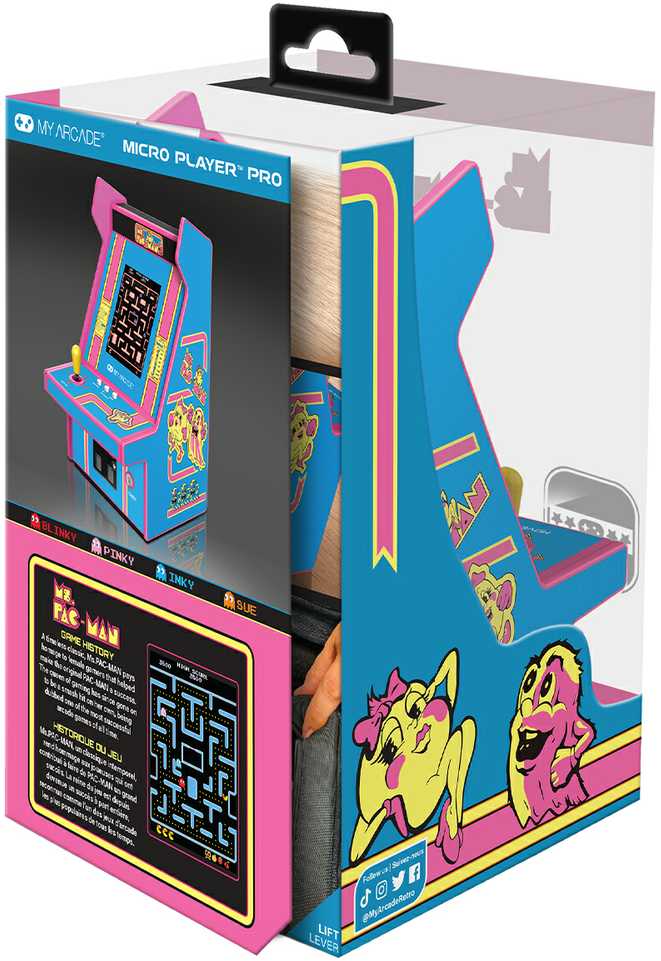 MY ARCADE Žaidimų Konsolė Pro Ms Pacman 6,75"