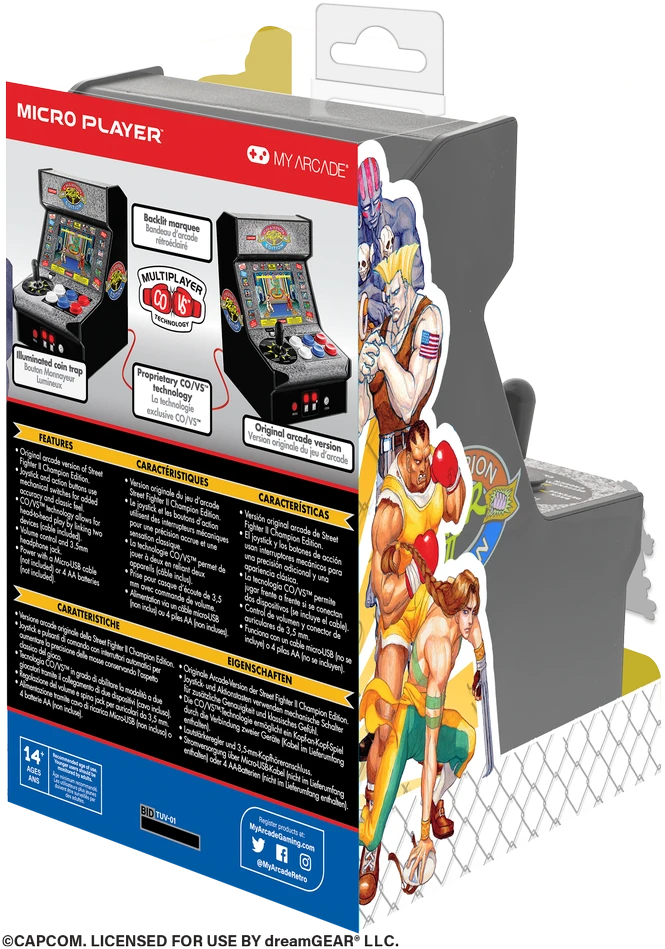MY ARCADE Žaidimų Konsolė Street Fighter 2