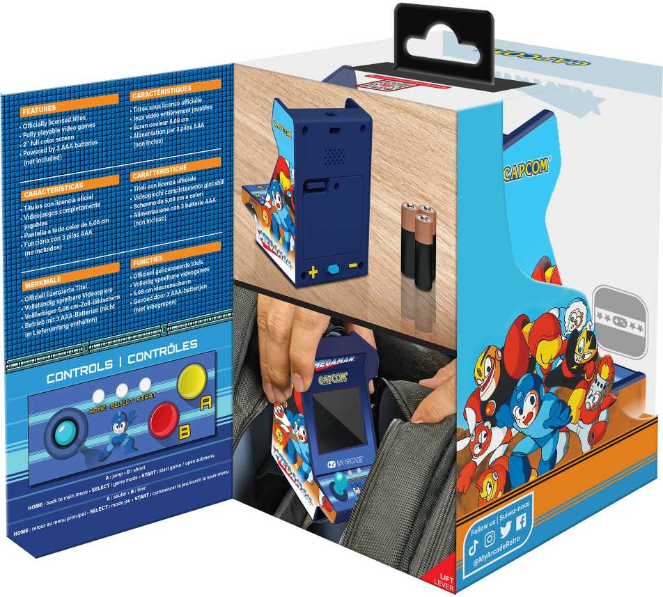 My Arcade Pico Player Megaman 3.7" 6 Games