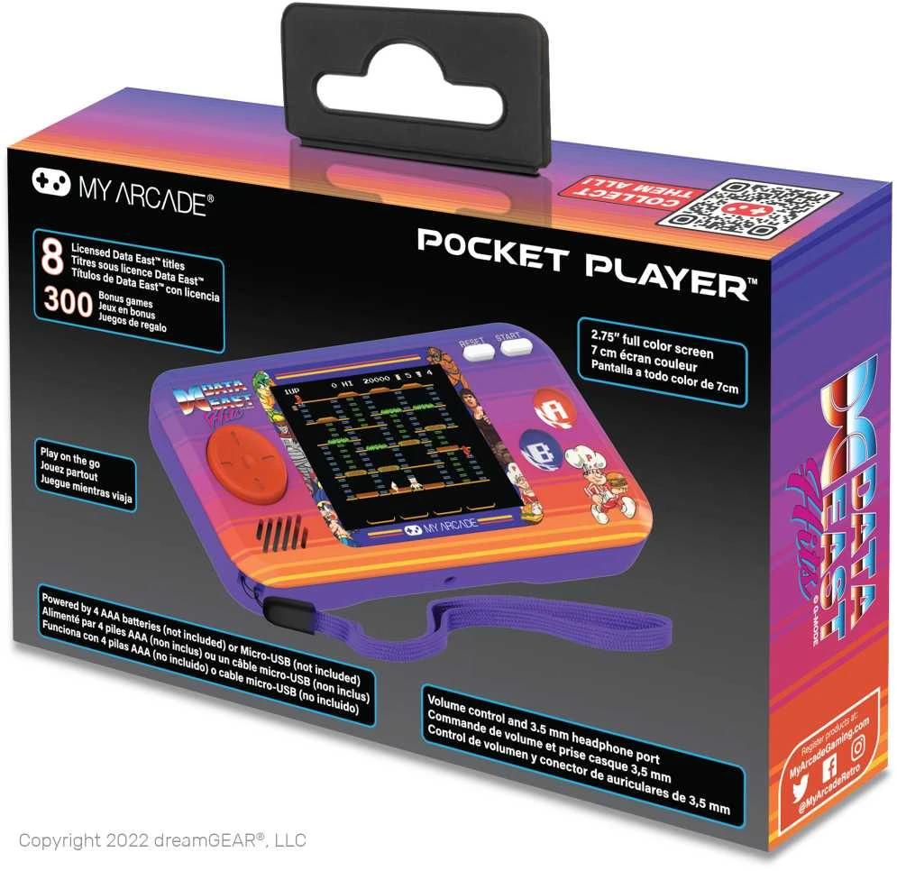 MY ARCADE Mano Arkadinio Kišeninio Žaidėjo Duomenys East 308 Games