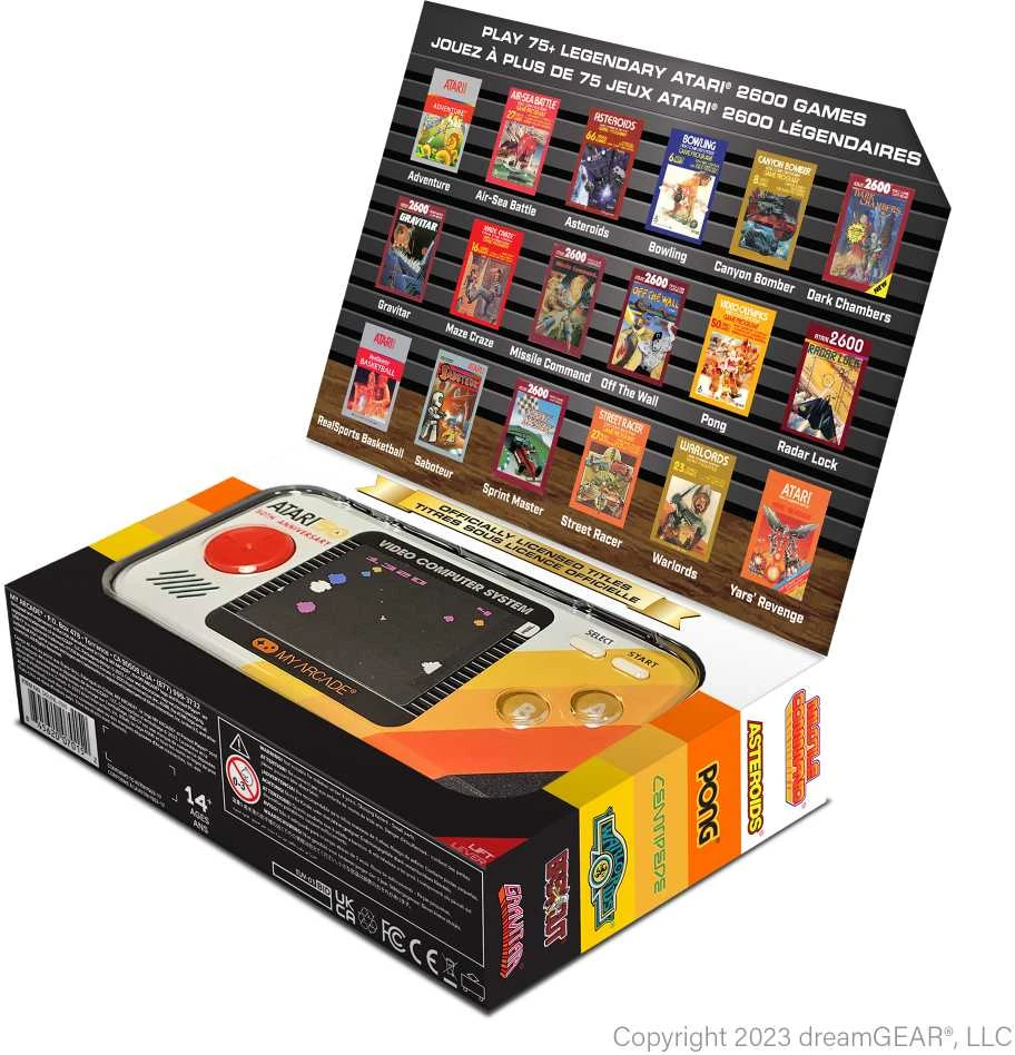 MY ARCADE MANO ARKADA Mano Arcade Pocket Player Pro Atari 100 žaidimai