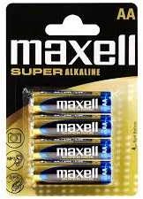 Baterijos Maxell AA LR6 Super 4 Vnt.
