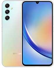 Samsung | Galaxy | A34 A346 | Nuostabus Sidabrinis | 6,6" | Super AMOLED | 1080 x 2340 pikselių | Mediatek | Matmenys 1080 (6 nm) | Vidinė RAM 6 GB | 128 GB | Micro SDXC | Dvi SIM kortelės | Nano-SIM | 4G | 5G | Pagrindinė kamera 48+8+5 MP |. Antrinė kamera 13 MP |