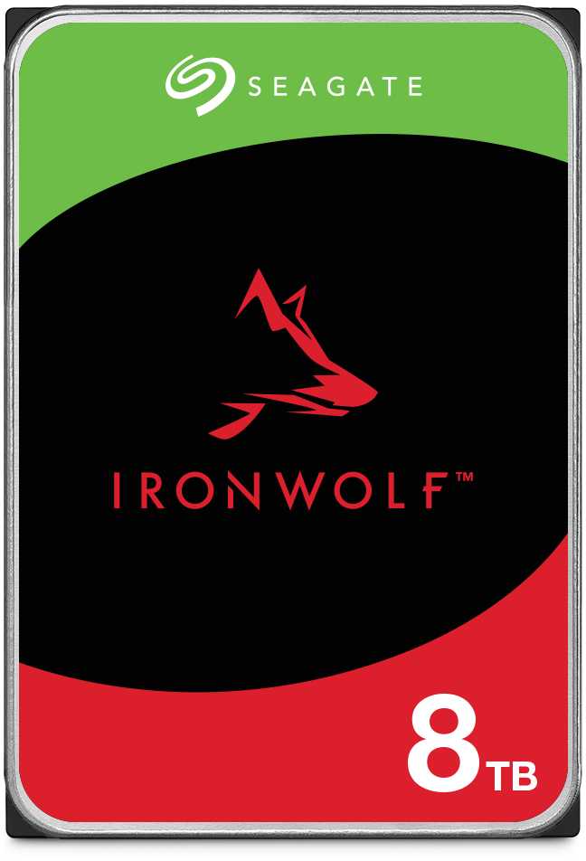 „Seagate IronWolf NAS“ kietasis diskas, SATA 6G, 7200 aps./min., 3,5 colio – 8 TB
