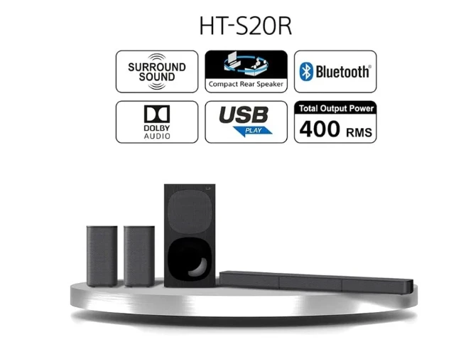 Namų kino sistema SONY HT-S20R Garso sistema