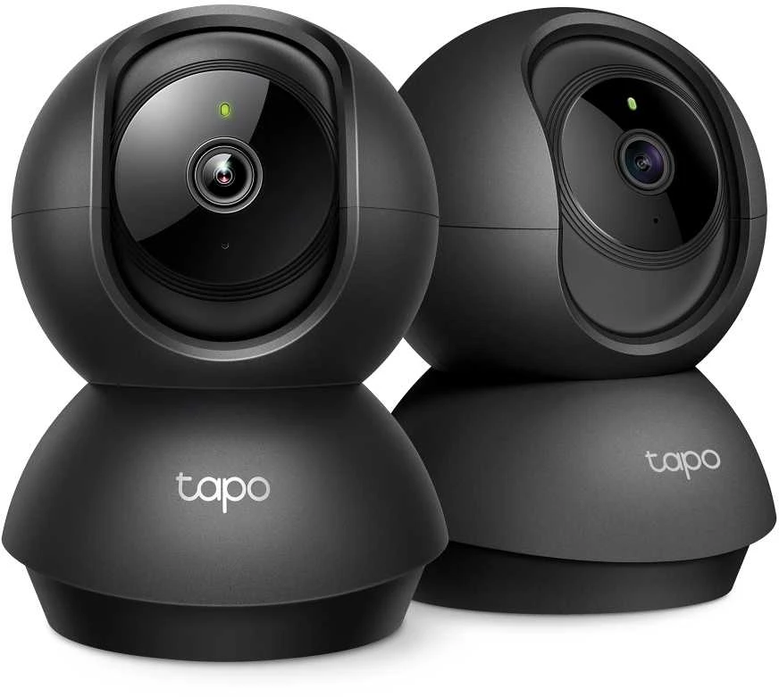 TP-LINK Pan/Tilt namų apsaugos WiFi kamera su dienos/nakties vaizdu, 1080p FHD, Micro SD kortelių talpa iki 128 GB, H.264 vaizdo įrašas, 360/114 žiūrėjimo kampas.