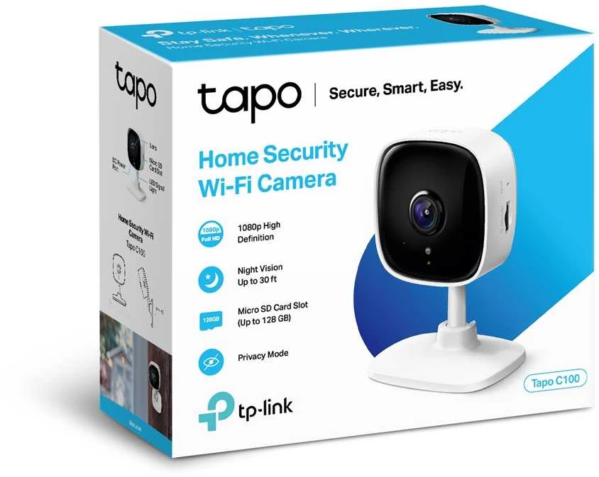 TP-LINK | Namų apsauga Wi-Fi kamera | Tapo C110 | Kubas | 3 MP | 3,3 mm/F/2,0 | Privatumo režimas, garso ir šviesos signalizacija, judesio aptikimas ir pranešimai, patobulintas naktinis matymas | H.264 | Micro SD, maks. 256 GB