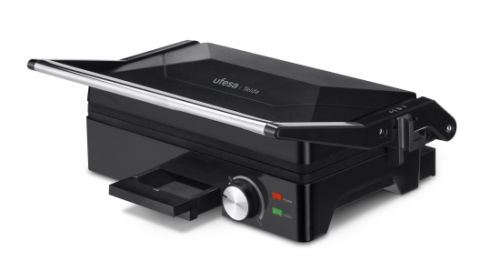 Sumuštinių keptuvas Ufesa kontaktinis elektrinis grilis 1600 W, 180° atidarymas, 27 x 17 cm, 72105210