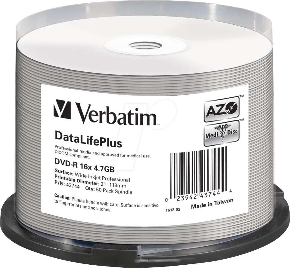 Verbatim DataLifePlus 4,7 GB DVD-R 50 vnt