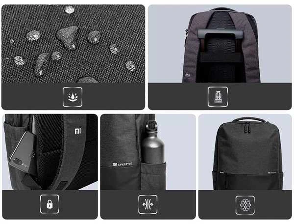 Xiaomi Commuter XDLGX-04 kuprinė, Tamsiai pilka