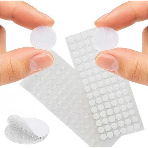 RUHHY savisaugantis Velcro 18mm 500vnt baltas