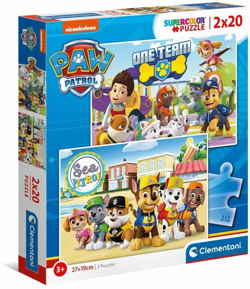 Clementoni Dėlionė 2x20 vnt. - Šunyčiai patruliai (Paw Patrol)