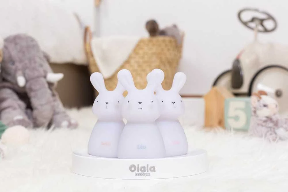Olala Boutique 3 LED lovos lempų rinkinys „Olala“ - zuikis, lengvas kelias
