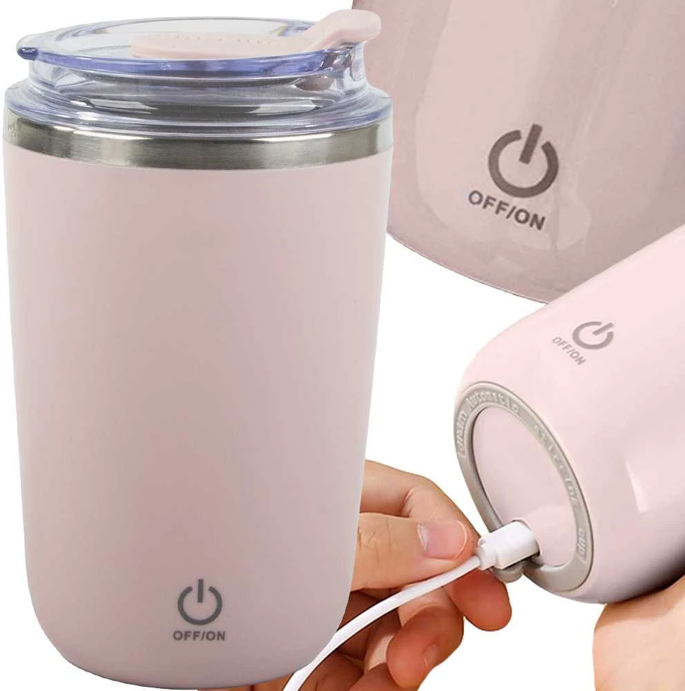 Termo puodelis su automatinio maišymo funkcija 350 ml
